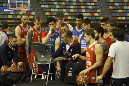 Entrenamiento del Obradoiro, el lunes en A Coruña