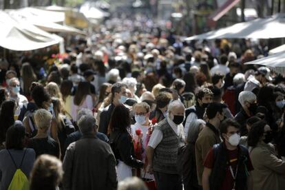 La Rambla, aquest divendres a Barcelona.