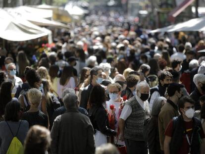 La Rambla, aquest divendres a Barcelona.