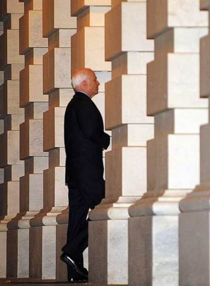 McCain entra en el Capitolio, en Washington, el pasado miércoles.