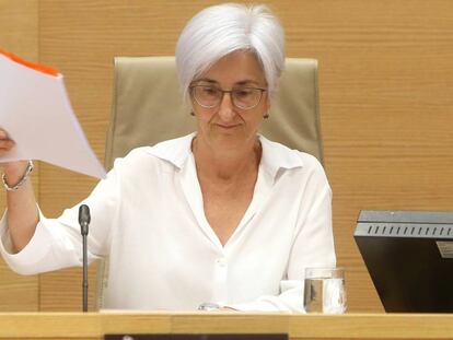 María José Segarra, este miércoles, en la comisión de Justicia del Congreso.