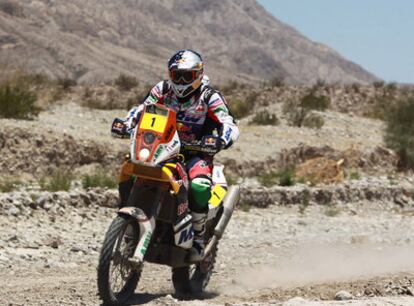 Marc Coma, en un momento del recorrido entre San Rafael de Mendoza y San Juan.