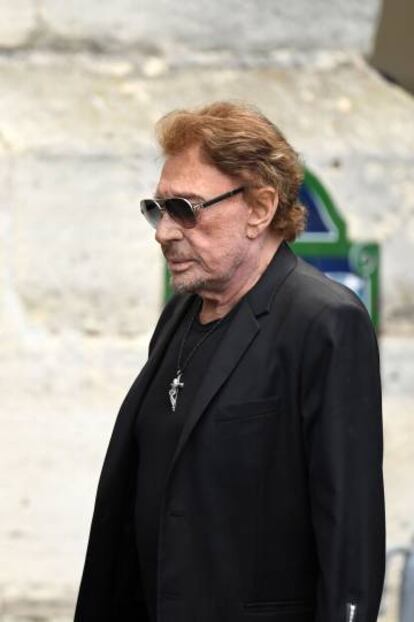 El veterano Johnny Hallyday.