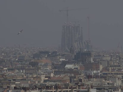 Contaminació a Barcelona, en una imatge d'arxiu.