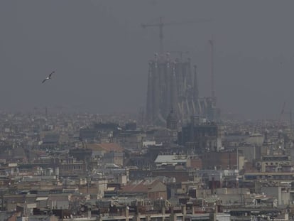 La contaminación en Barcelona, en una imagen de archivo.