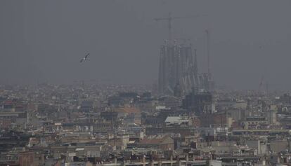 La contaminación en Barcelona, en una imagen de archivo.