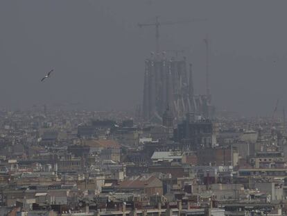 La contaminación en Barcelona, en una imagen de archivo.