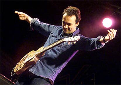 El guitarrista británico Justine Adams, durante su actuación en el Womad de Canarias.