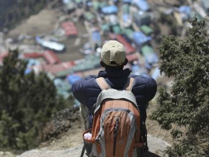 Imagen de archivo de Namche, localidad nepal&iacute; habitada principalmente por sherpas.