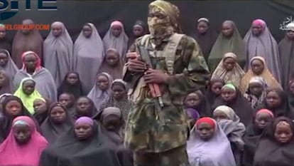 Imagen del vídeo distribuido por Boko Haram este domingo.