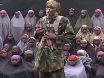 Imagen del v&iacute;deo distribuido por Boko Haram este domingo.