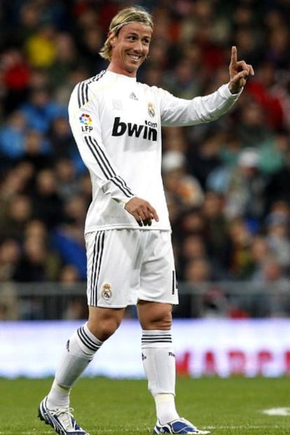 Guti durante el partido ante el Sevilla.