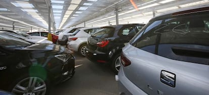 Vista de la fabrica de la empresa Seat, en sus instalaciones de Martorell (Barcelona).