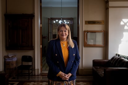 Ángela Vivanco, Ministra de la Corte Suprema en el Palacio de Tribunales de Justicia en Santiago, Chile