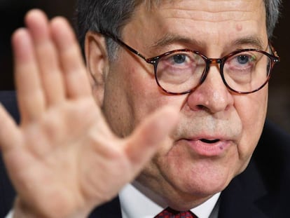 El fiscal general de EE UU, William Barr.