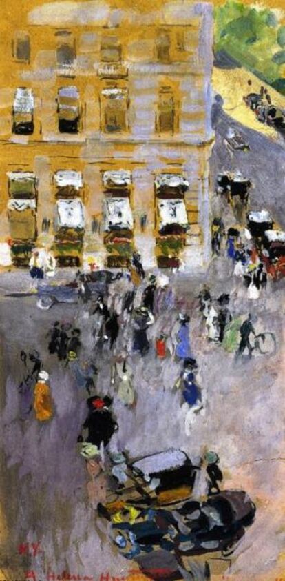 'Hotel Plaza, Nueva York', de Joaquín Sorolla.