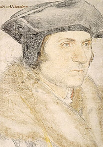 Retrato de Tomás Moro realizado por Hans Holbein.