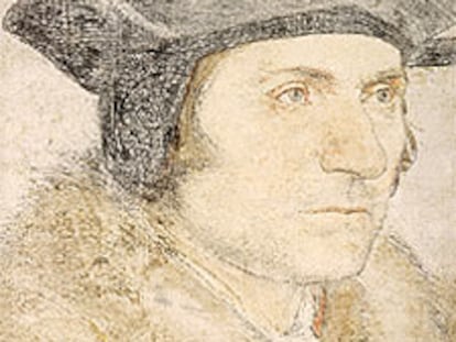 Retrato de Tomás Moro realizado por Hans Holbein.