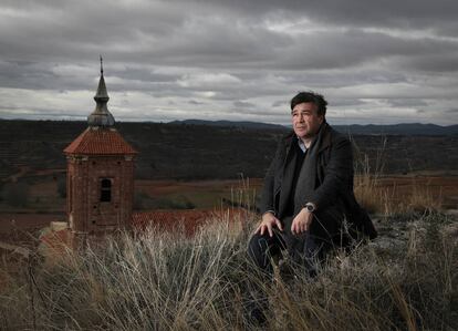 El diputado de Teruel Existe, Tomás Guitarte, ayer en Cutanda.