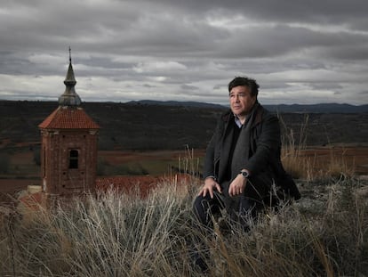 El diputado de Teruel Existe, Tomás Guitarte, ayer en Cutanda.