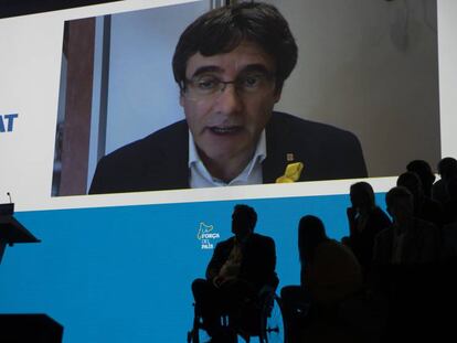 Puigdemont intervé a la clausura de l'Assemblea del PDeCAT.