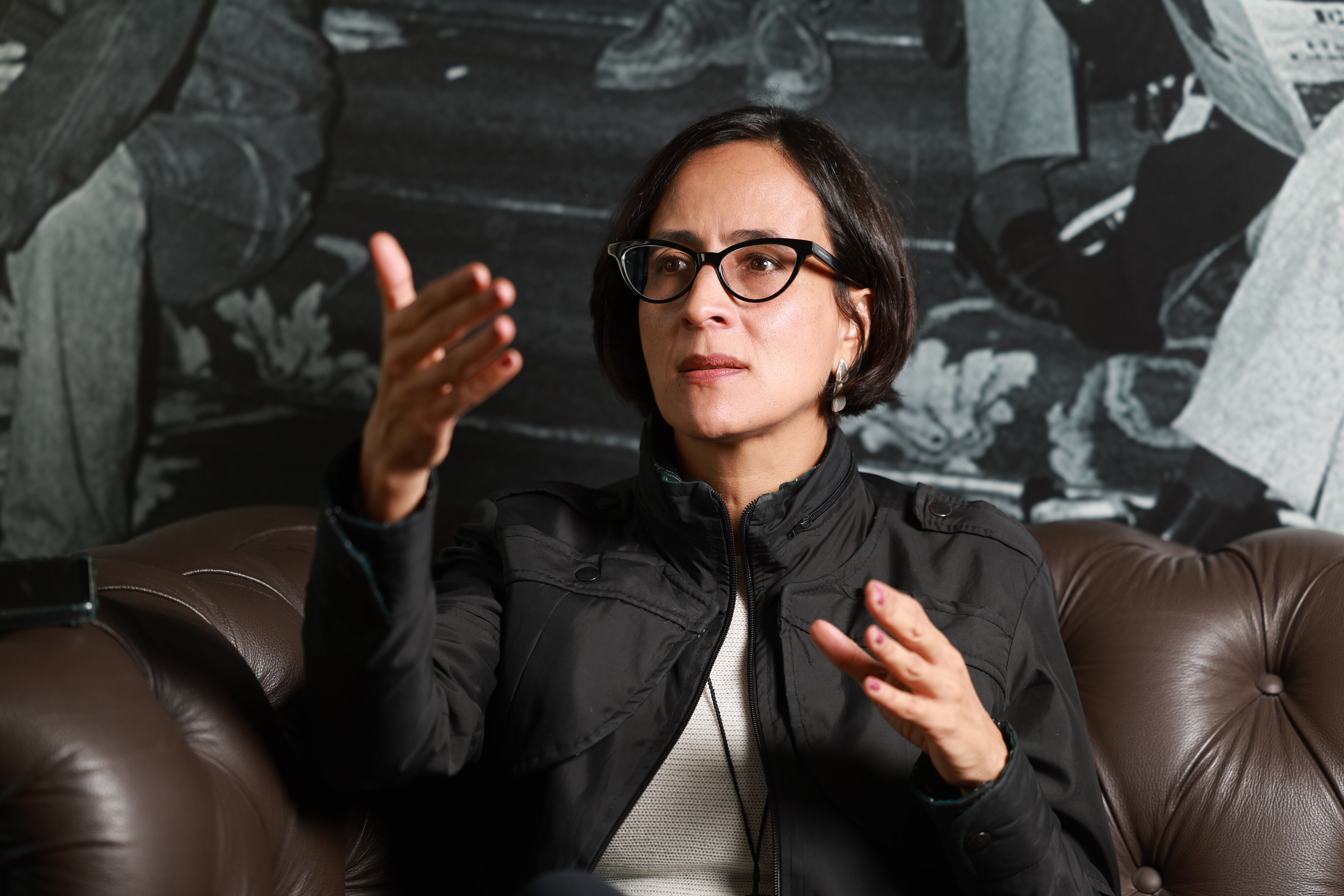 La politóloga Susana Muhamad, durante la entrevista con EL PAÍS. 