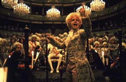 Tom Hulce, en un fotograma de la película 'Amadeus'.