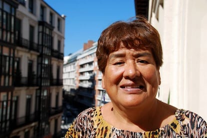 Lucy Mej&iacute;a Calder&oacute;n, coordinadora de la Red de Mujeres Organizadas de Lima.