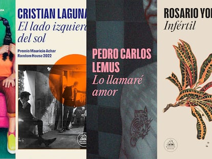 Portadas de las cuatro novelas.