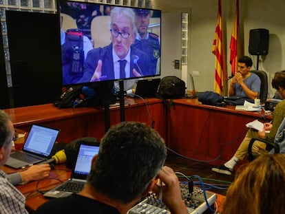 Fernando Blanco, durant la seva declaració al judici.