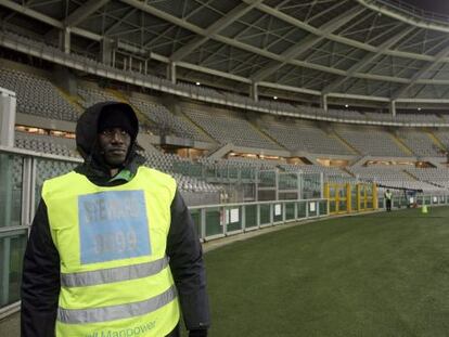 Una grada vac&iacute;a del estadio de la Juve, en enero pasado, sancionada por c&aacute;nticos racistas.