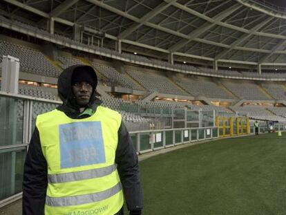 Una grada vac&iacute;a del estadio de la Juve, en enero pasado, sancionada por c&aacute;nticos racistas.