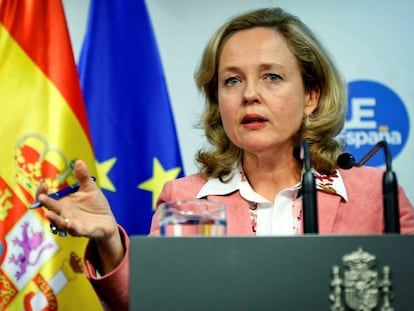 La ministra de Economía, Nadia Calviño.