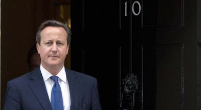 El primer ministro británico, David Cameron, este miércoles, en Londres.