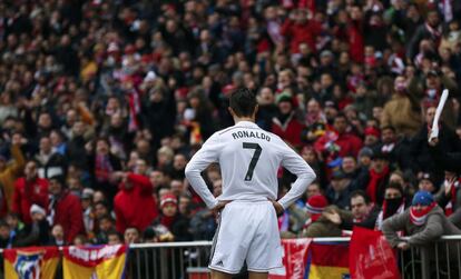 Ronaldo tras unos de los goles del Atlético.