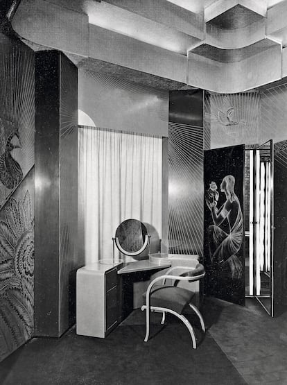 ‘Boudoir’ de la marquesa de S., por Jean Dunand (1930).