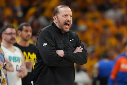 Tom Thibodeau, el sábado durante el último partido de la final de la Conferencia Este contra los Knicks.