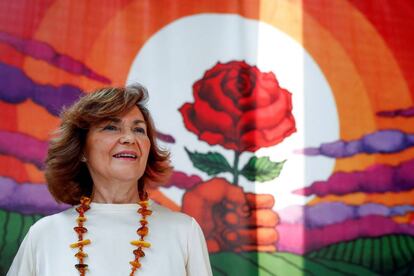 La vicepresidenta del Gobierno en funciones, Carmen Calvo.
