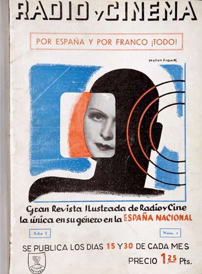 La falangista <i>Radio y Cinema</i> de A Coruña, se jactaba en su portada de no tener iguales.