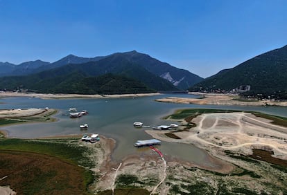 La presa de La Boca en Monterrey, Nuevo León. 