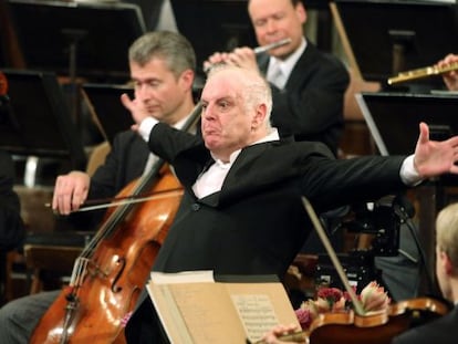 Daniel Barenboim durante su concierto del año en Viena.