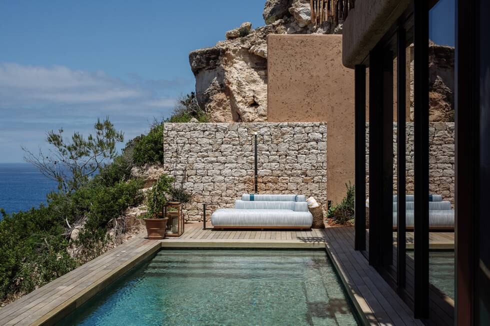 Piscina de la villa Cliffhanger.