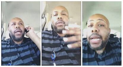 Steve Stephens, o assassino de Cleveland, durante a transmissão do crime ao vivo pelo Facebook.