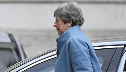 Theresa May, nesta segunda-feira.