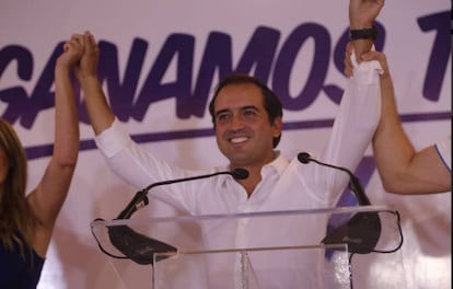 El candidato del PAN para la alcaldía de Veracruz, Fernando Yunes.