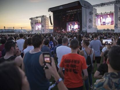 Ambiente en el Mad Cool durante el concierto de Rosalía en 2019.