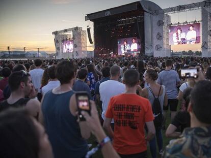 Ambiente en el Mad Cool durante el concierto de Rosalía en 2019.