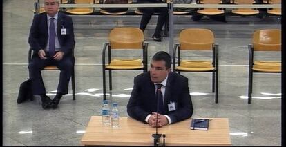 Pere Soler, exdirector de los Mossos, durante su declaración en la Audiencia Nacional.