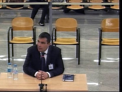 Pere Soler, exdirector de los Mossos, durante su declaración en la Audiencia Nacional.