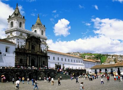 Monasterio de San Francisco en la plaza de San Francisco, en Quito, Ecuador